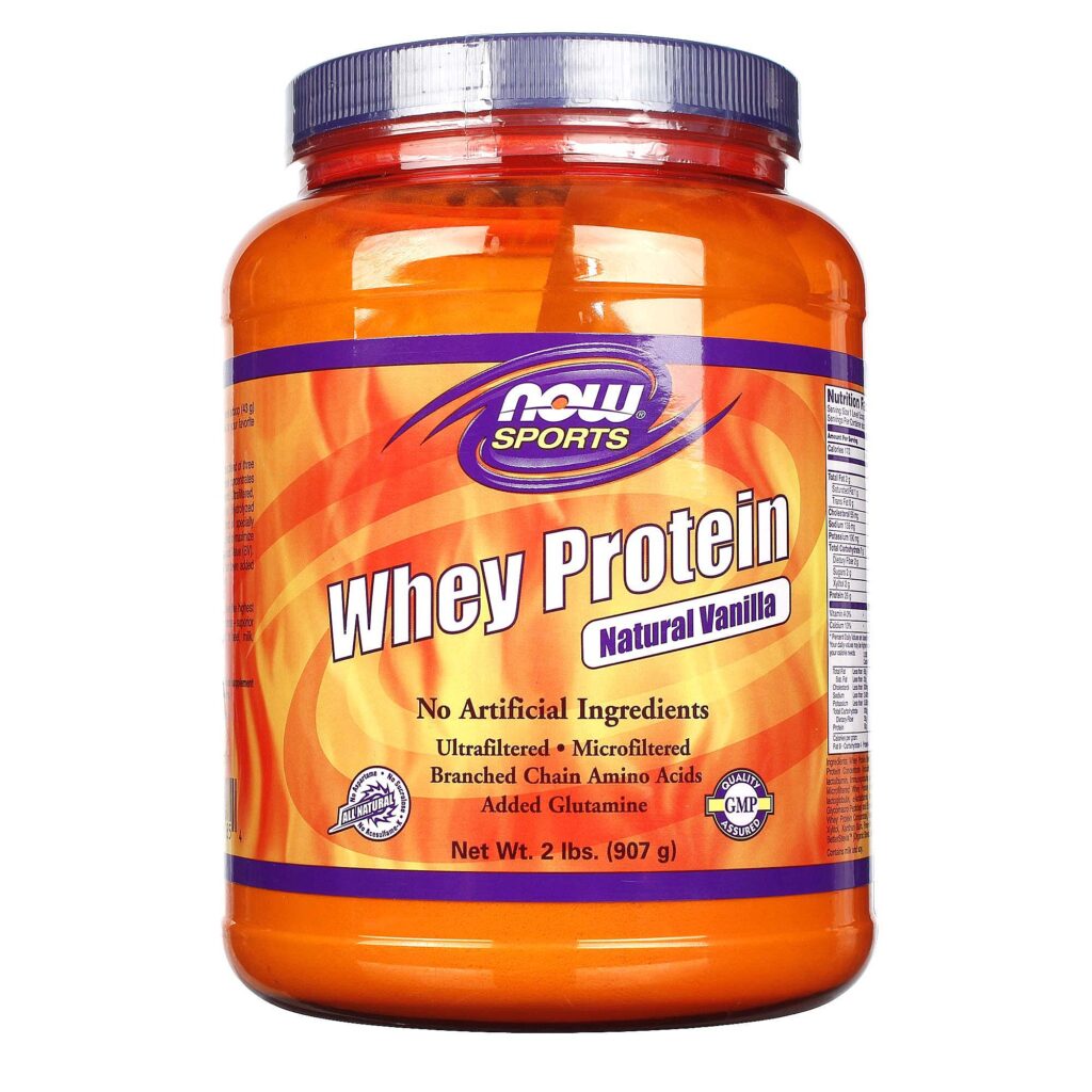 Now Foods Whey Protein Baunilha Natural 907g - Pura Proteína para Seus Músculos