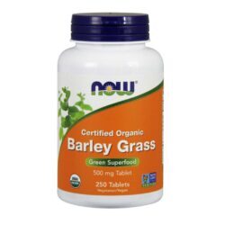 Now Foods Cevada Grass 500 mg 250 Tabletes: Nutrição Verde Pura para o Bem-Estar