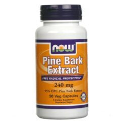 Now Foods Extrato de Casca de Pinheiro 240 mg - 90 Cápsulas Vegetarianas | Antioxidante Natural