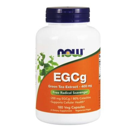 Now Foods, EGCg Extrato de Chá Verde 400 mg - 180 Cápsulas Vegetarianas