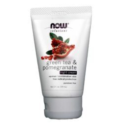 Now Foods Creme de Noite Chá Verde Romã 59ml: Renovação e Firmeza Noturna