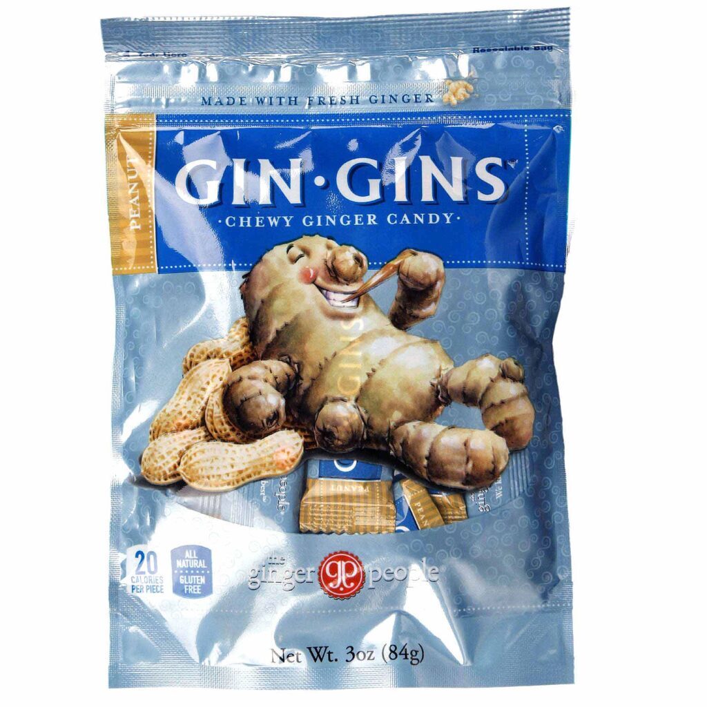 Ginger People Gengibre Mastigável (24 Unidades) Sabor Amendoim - 24 unidades