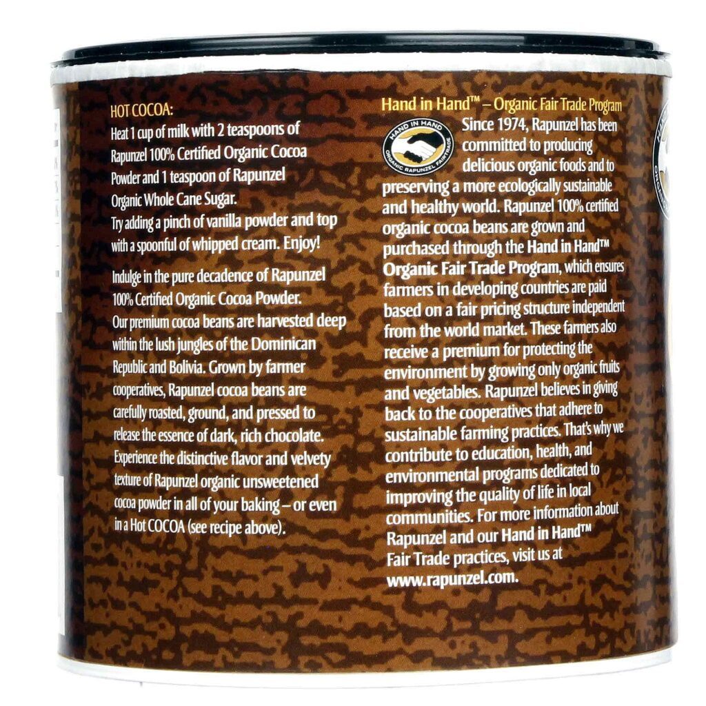 Cacau em Pó Orgânico Rapunzel - 200g: Puro Sabor e Bem-Estar - Imagem 3