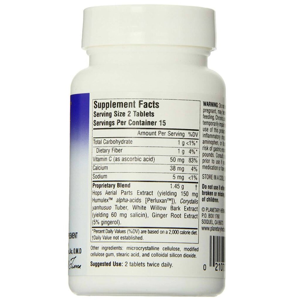 Planetary Herbals Alívio Pequenas Dores 30 Comprimidos - Bem-Estar Natural - Imagem 2