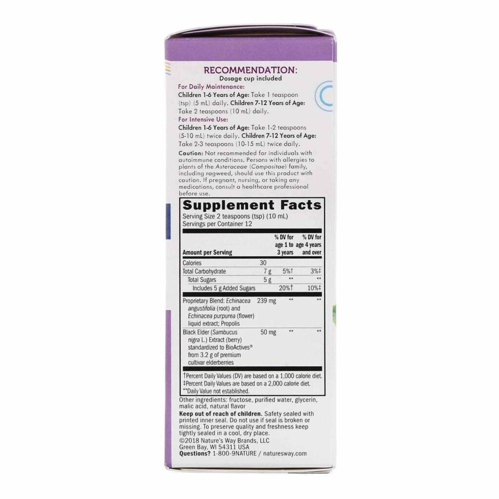 Nature's Way Sambucus Xarope para Crianças - 120mL para Imunidade Infantil - Imagem 2
