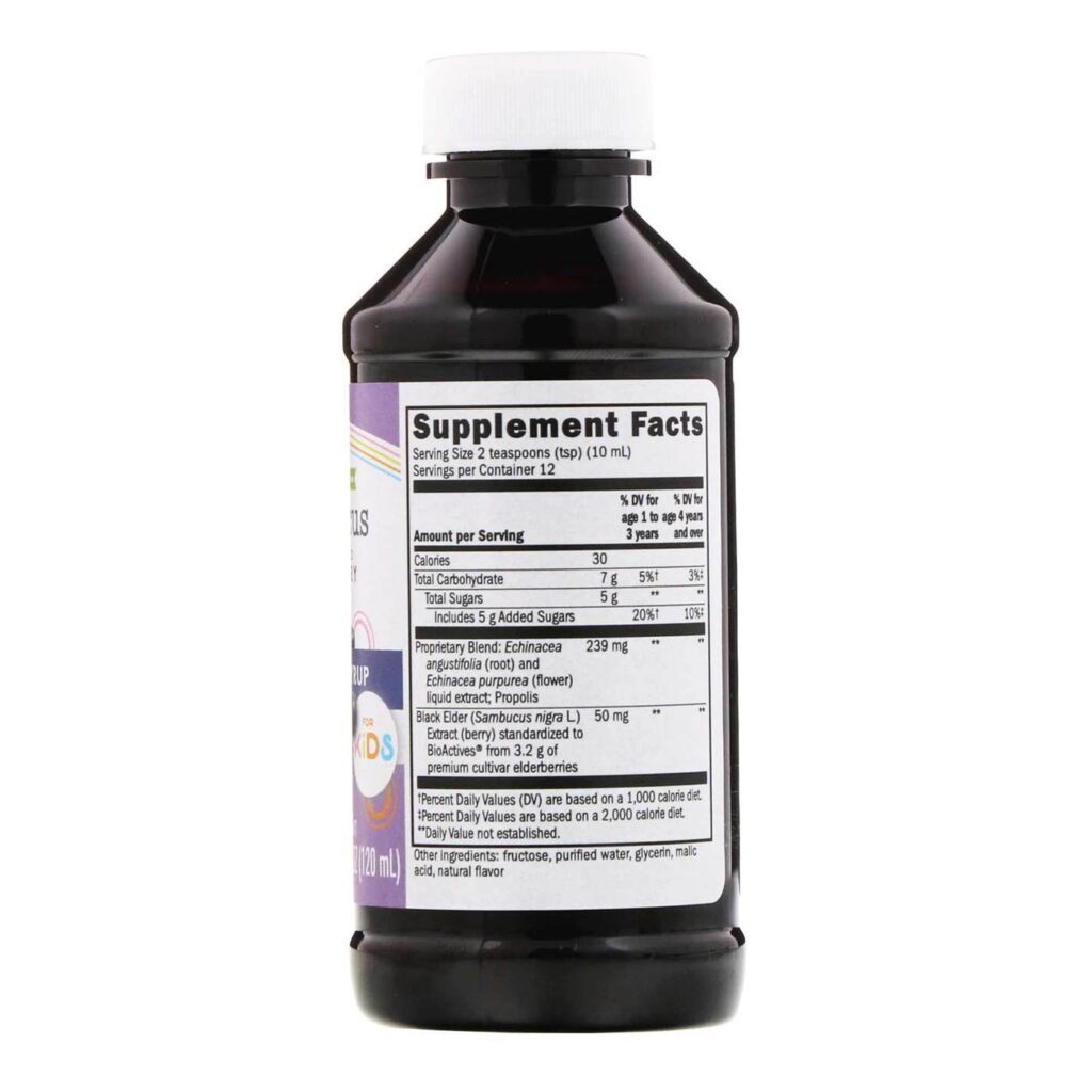 Nature's Way Sambucus Xarope para Crianças - 120mL para Imunidade Infantil - Imagem 5