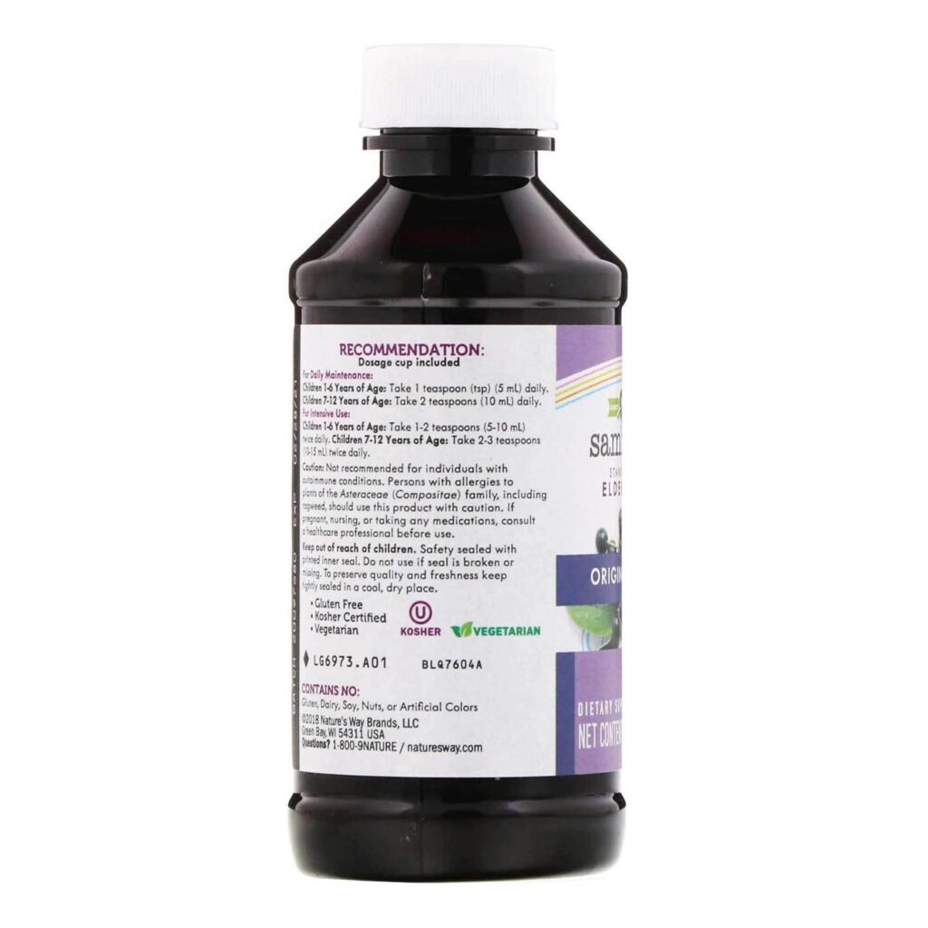 Nature's Way Sambucus Xarope para Crianças - 120mL para Imunidade Infantil - Imagem 6