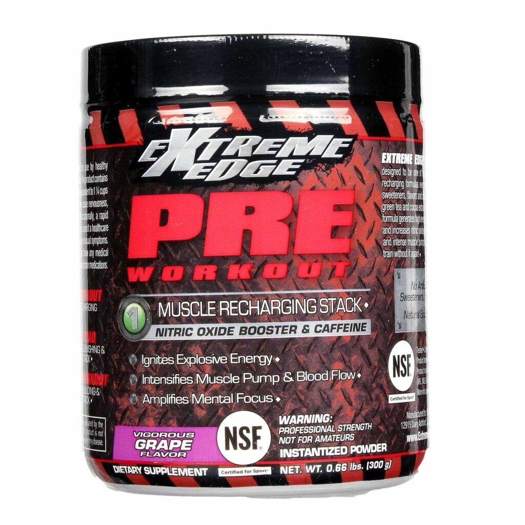 Extreme Edge Pré Treino Uva Vigorosa 300g - Energia e Foco Máximos
