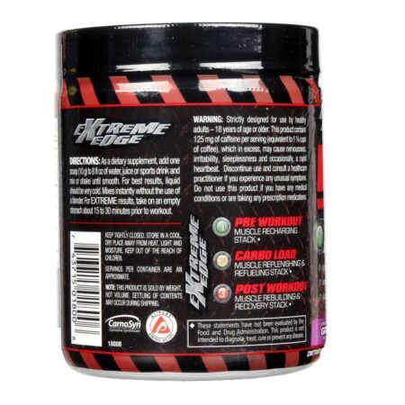 Extreme Edge Pré Treino Uva Vigorosa 300g - Energia e Foco Máximos - Imagem 2