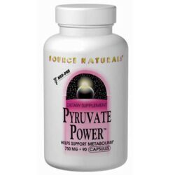 Source Naturals Piruvato de Energia 30 Cápsulas: Turbo no seu Dia!