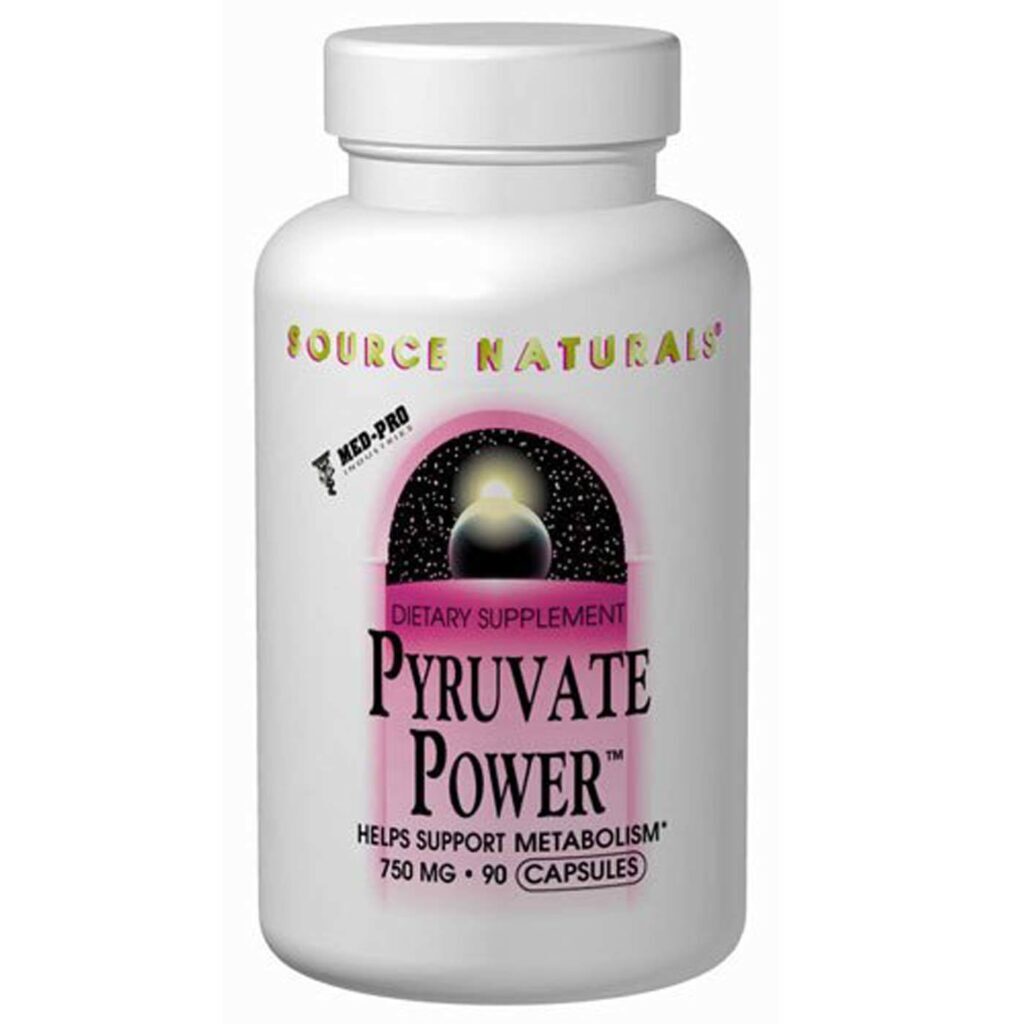 Source Naturals Piruvato de Energia 30 Cápsulas: Turbo no seu Dia!