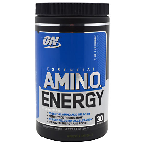 Optimum Nutrition Essential AmiNO Energia Framboesa Azul 270g - Ganho de Massa e Recuperação Muscular