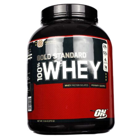 100% Whey Proteína Gold Standard Optimum Nutrition Rocky Road 5 lbs/ 2.273 g