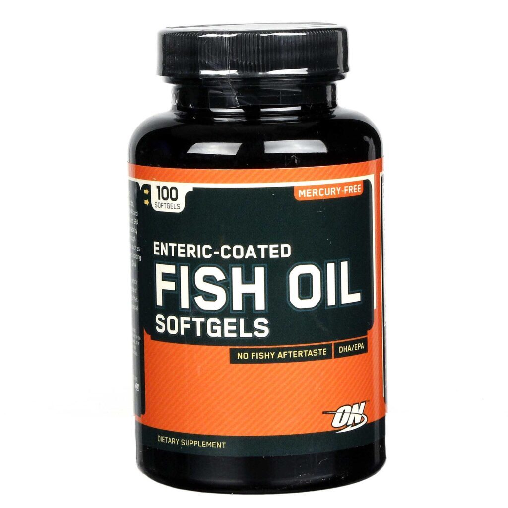 Óleo de Peixe Revestimento Entérico Optimum Nutrition 100 Cápsulas Gel - Pureza e Saúde Cardiovascular