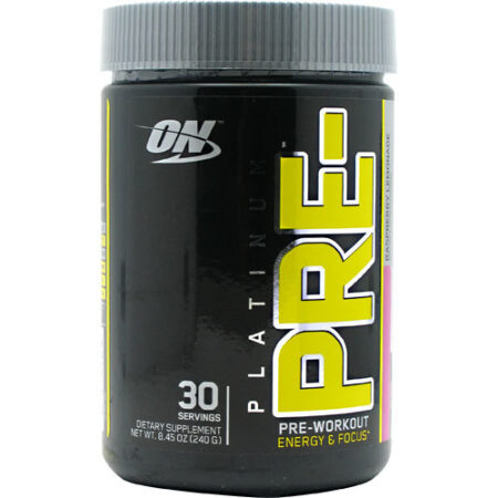 Optimum Nutrition Platinum Pré-Treino, Limonada de framboesa - 8.45 oz