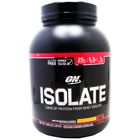 Optimum Nutrition Isolate, SnickerDoodle - 3 lbs