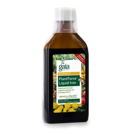 Gaia Herbs, PlantForce - Ferro líquido - 250mL