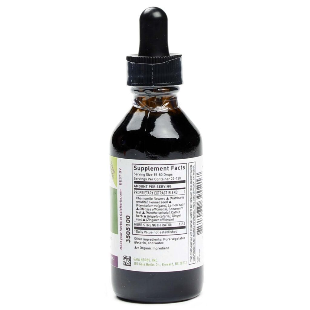 Gaia Herbs Tônico para Barriga Infantil - Gotas Herbais 60mL - Alívio Natural - Imagem 2