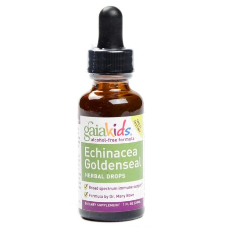 Gaia Herbs, Gotas de Ervas Echinacea Goldenseal - Para Crianças - 30mL