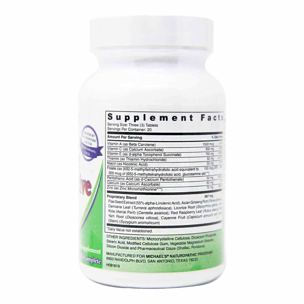 Michael's Reproductive Factors Feminino - 60 Comprimidos: Saúde Reprodutiva e Bem-Estar da Mulher - Imagem 3