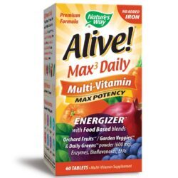 Nature's Way Alive! Multivitamínico Sem Ferro 60 Tabletes - Vitalidade e Bem-Estar