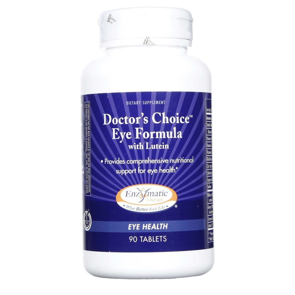 Enzymatic Therapy Escolha Eye Fórmula do Doutor 90 Tabletes: Saúde Ocular Avançada