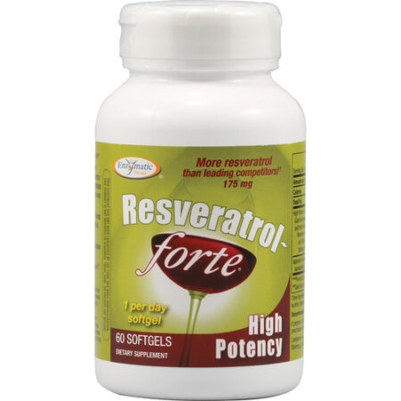 Enzymatic Therapy Resveratrol Forte - alta potência 60 Cápsulas