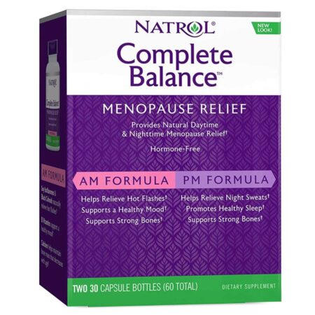 Natrol, Complete Balance™ - Alívio da Menopausa - 30+30 Cápsulas