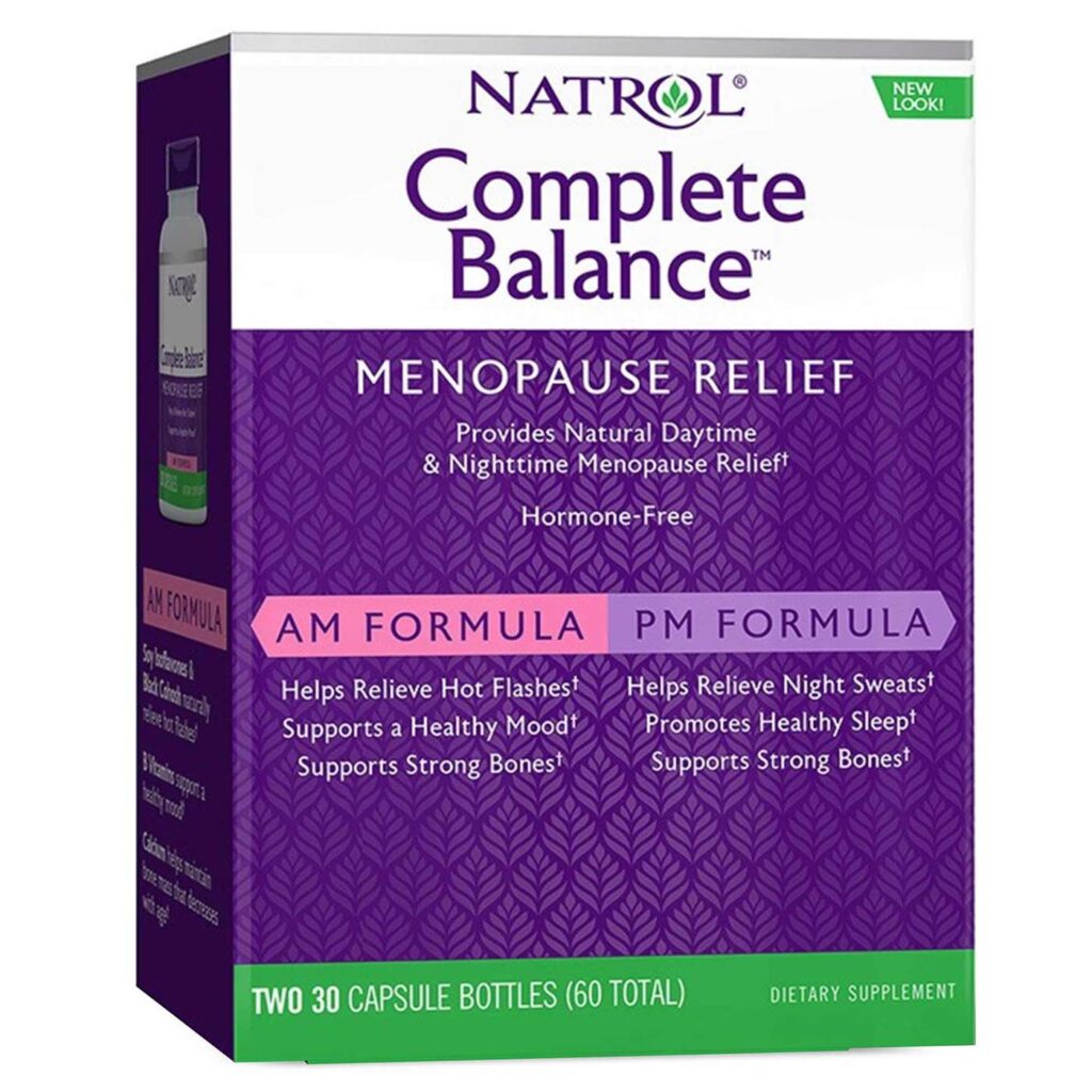Natrol Complete Balance Alívio Menopausa 30+30 Cápsulas - Bem-Estar Feminino