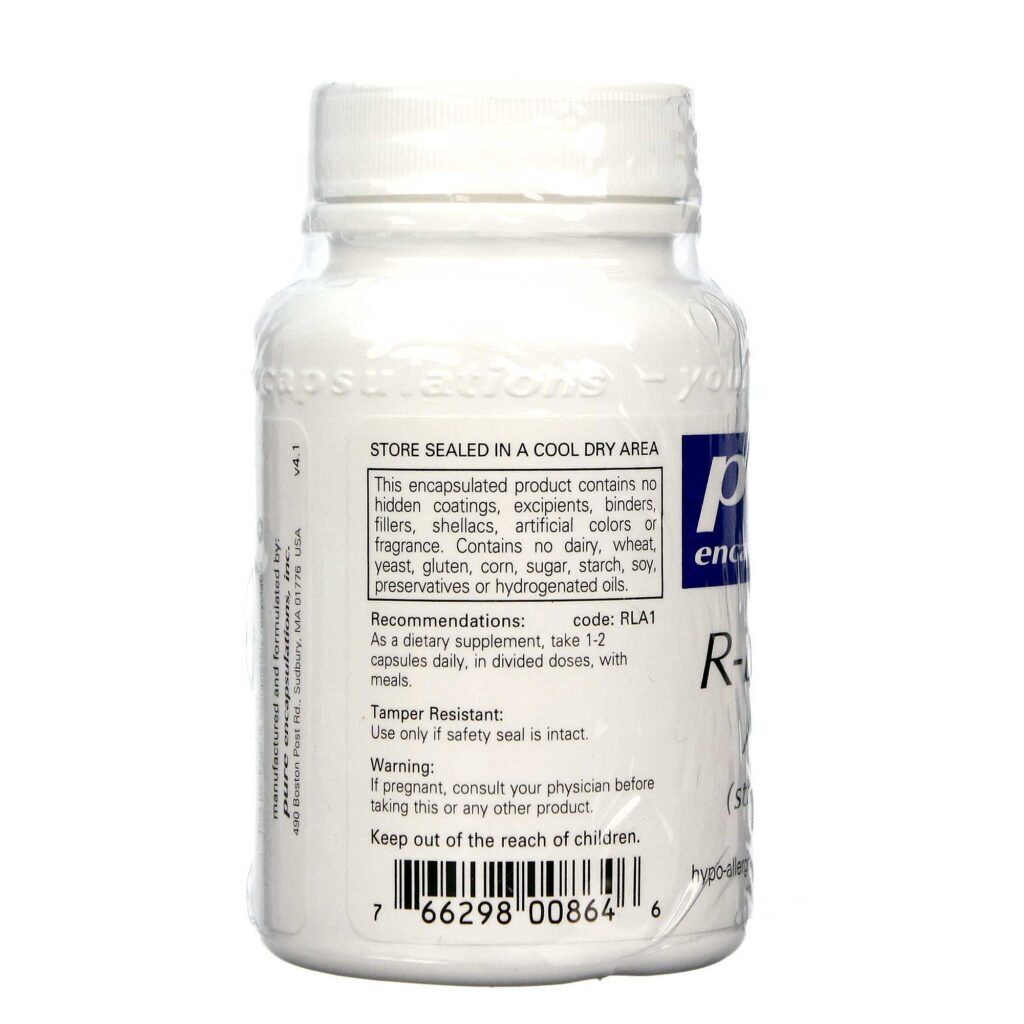 Ácido R-Lipóico Puro EnCápsulations 120 Cápsulas: Antioxidante Potente para Bem-Estar - Imagem 3