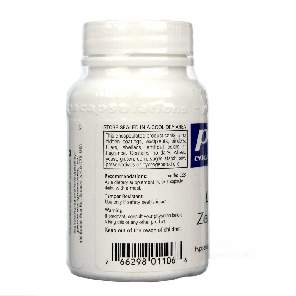 Pure EnCapsulations Luteína e Zeaxantina 60 Cápsulas: Saúde Ocular Avançada - Imagem 3