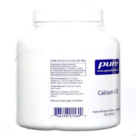 Pure EnCápsulasulations Cálcio K/D 400 mg - 180 Cápsulas - Image 3