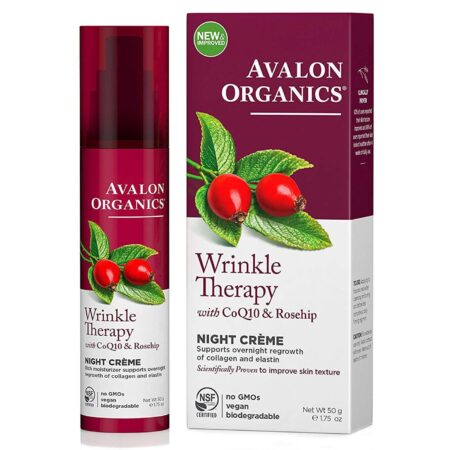 Avalon Organics, Creme Noturno Defesa Contra as Rugas CoQ10 - 50 g (1,75 oz)