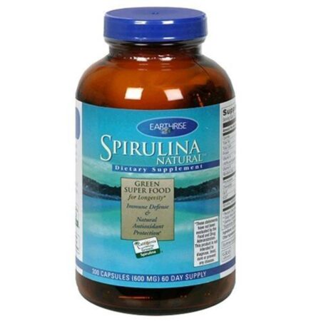 Earthrise Spirulina Natural 600 mg 300 Cápsulas