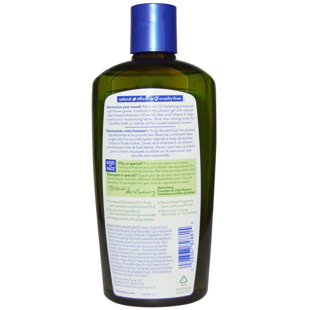 Kiss My Face Gel para Banho Peaceful Patchouli - 473 ml: Relaxamento e Bem-Estar Diário - Imagem 2