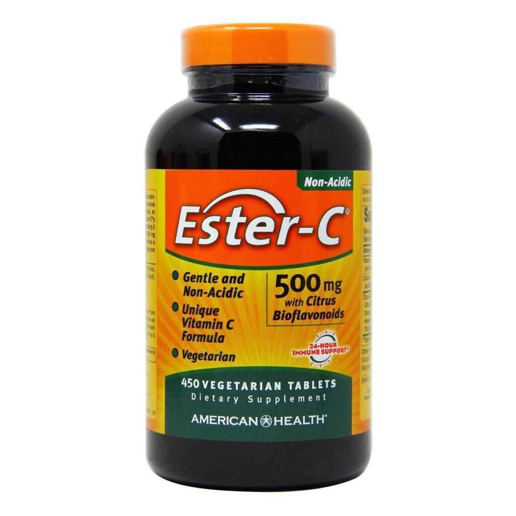 American Health Ester C® 500 mg com Bioflavonoides Cítricos - 450 Cápsulas Vegetarianas - Potência e Proteção Imunológica