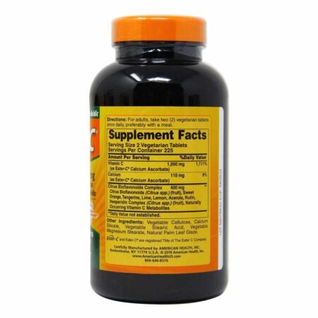 American Health Ester C® 500 mg com Bioflavonoides Cítricos - 450 Cápsulas Vegetarianas - Potência e Proteção Imunológica - Imagem 3
