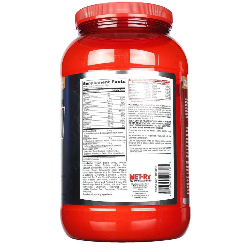 MET-Rx Proteína Revolution Baunilha 2.5 Libras - Pura Potência para Seus Músculos - Imagem 2