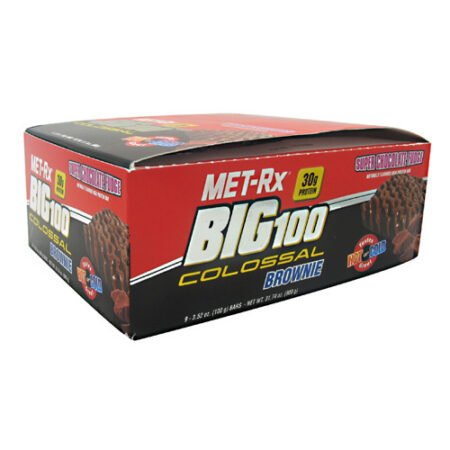 MET-Rx Big 100 Colossal Barras, Super Fudge de Chocolate - 9 Barras