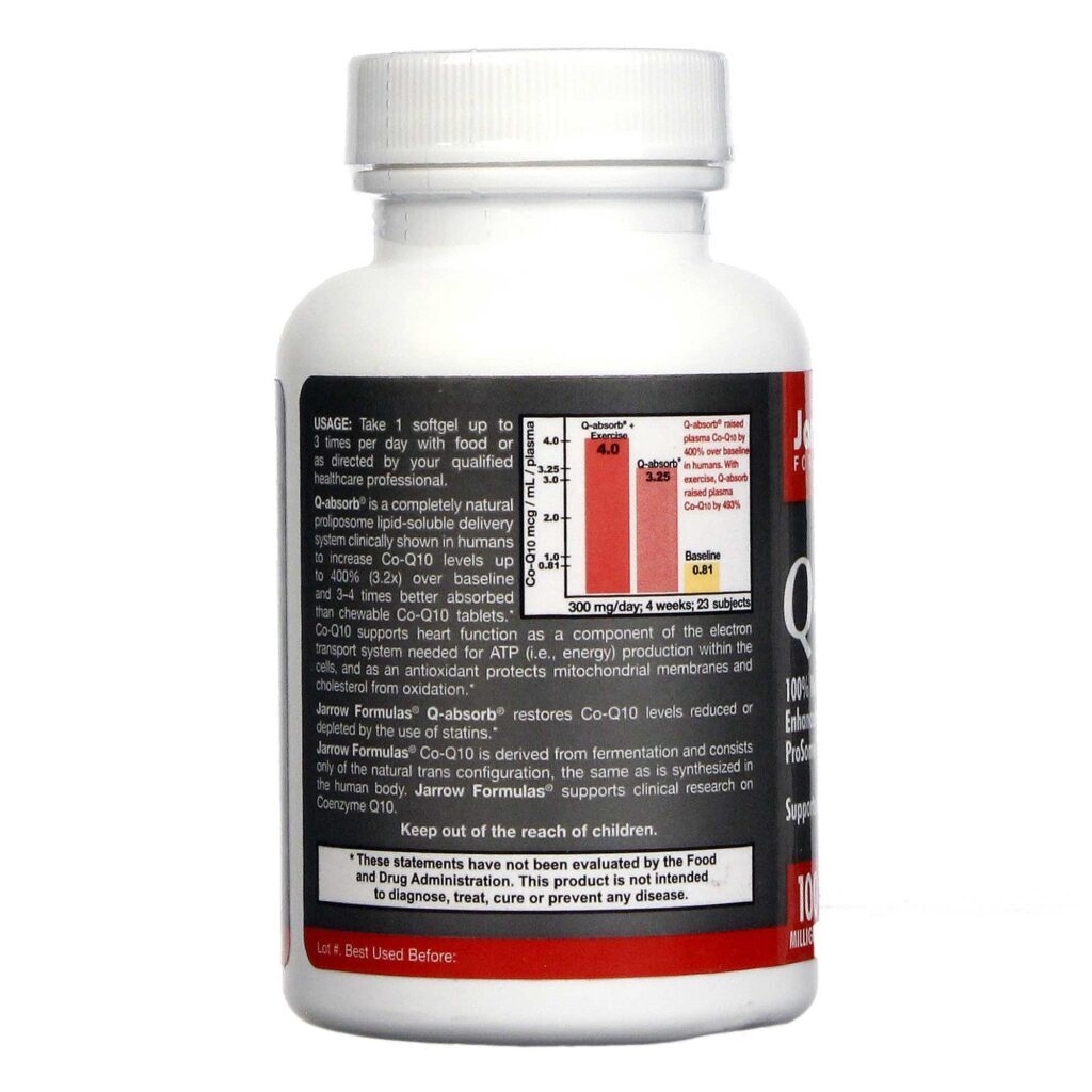Jarrow Formulas Q-absorb® Co-Q10 - 60 Cápsulas Gel: Energia Celular e Antioxidante para Brasileiros - Imagem 3