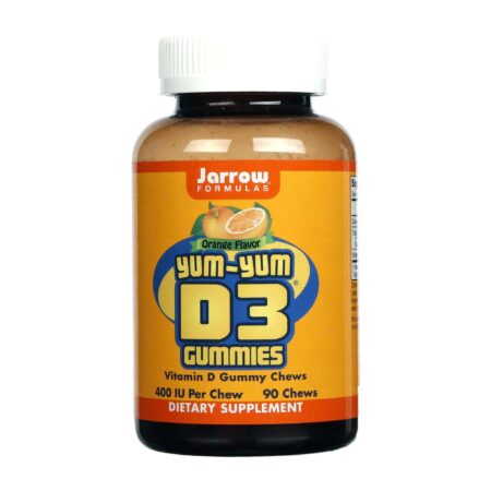 Jarrow Formulas, Gomas Yum Yum-D3 - Sabor Laranja - 90 Mastigáveis