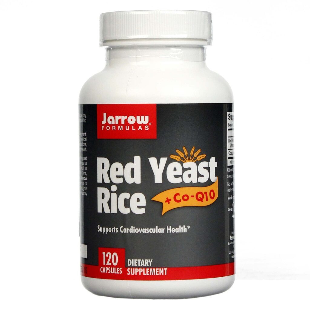 Jarrow Formulas Levedura de Arroz Vermelho CoQ10 - 120 Cápsulas: Saúde Cardiovascular e Energia