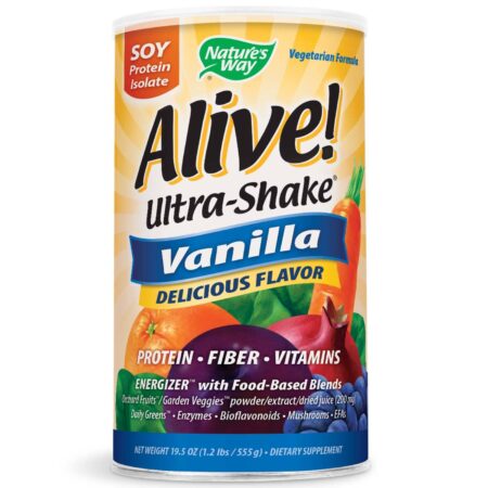 Nature's Way, Alive! Ultra Shake® - Sabor Baunilha - 21 oz