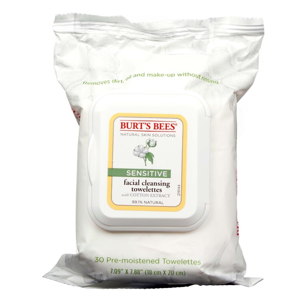 Burt's Bees Toalhas Suaves de Limpeza Facial - 30 Unidades: Remoção Delicada e Refrescante