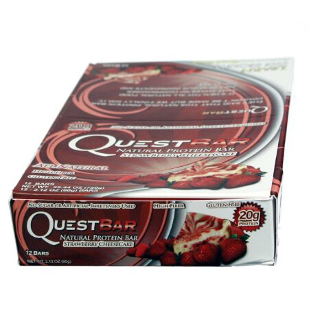 Barra de Proteína Strawberry CheeseCake Quest Nutrition 60 gr - 12 Unidades