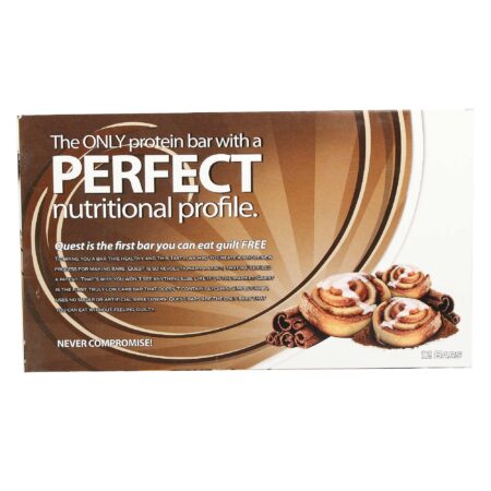 Barra de Proteína Cinnamon Roll Quest Nutrition 60 gr - 12 Unidades - Image 2