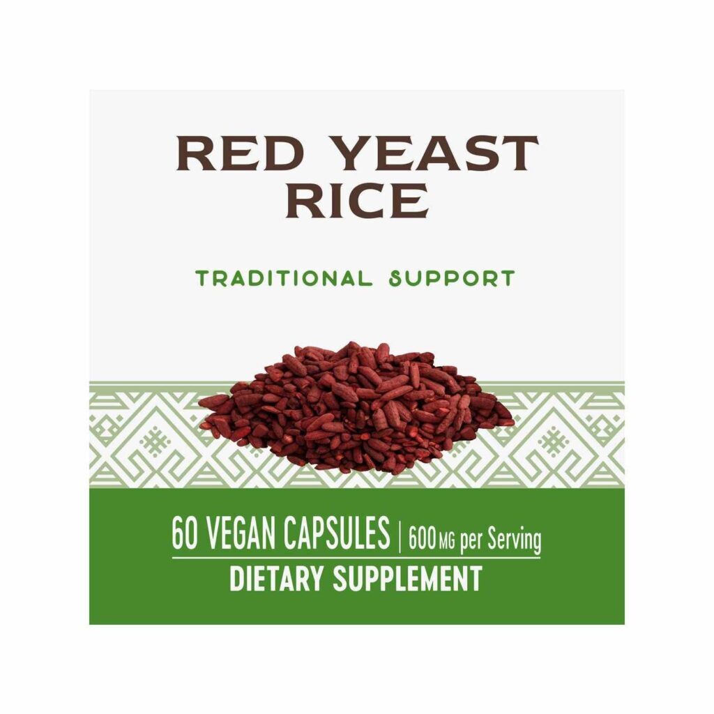 Nature's Way Levedura de Arroz Vermelho 600 mg - 60 Cápsulas Vegetarianas para Saúde Cardiovascular - Imagem 3