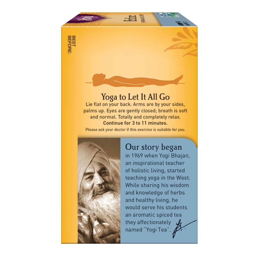 Yogi Tea Chá Orgânico Bedtime 16 Sachês - Relaxamento Natural - Imagem 3