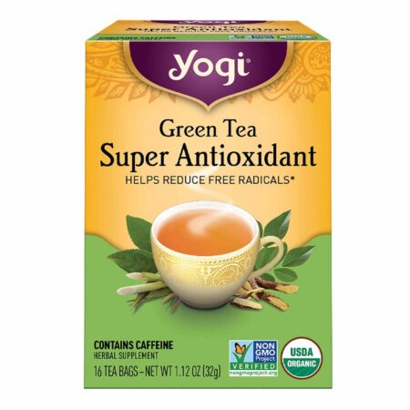 Yogi Tea Organic Teas, Chá Verde Super Antioxidante - 16 Saquinhos de Chá