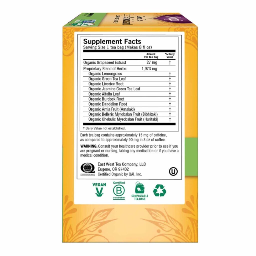 Yogi Tea Chá Verde Super Antioxidante Orgânico - 16 Saquinhos - Imagem 4